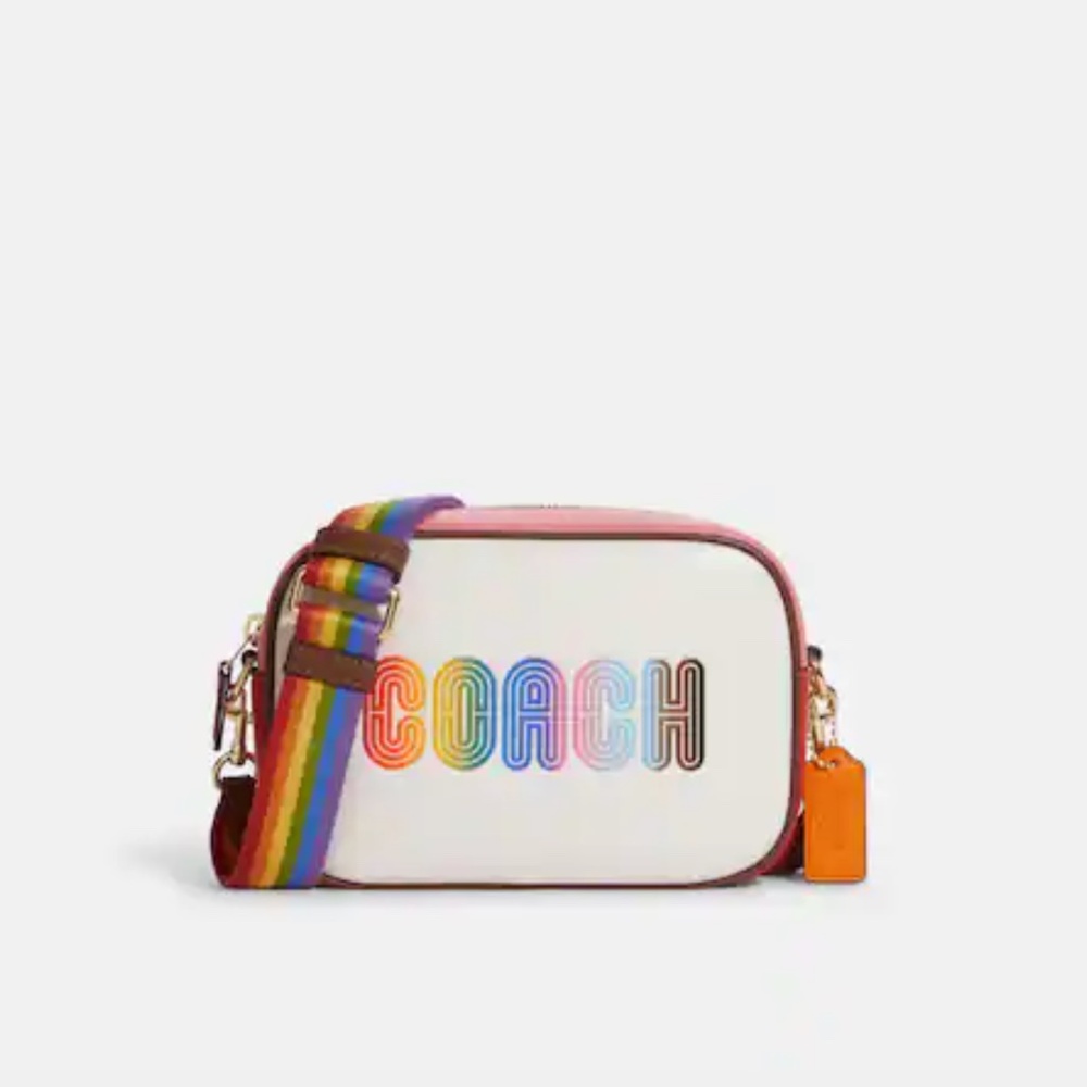 Coach Mini Jamie Camera Bag With Rainbow Coach